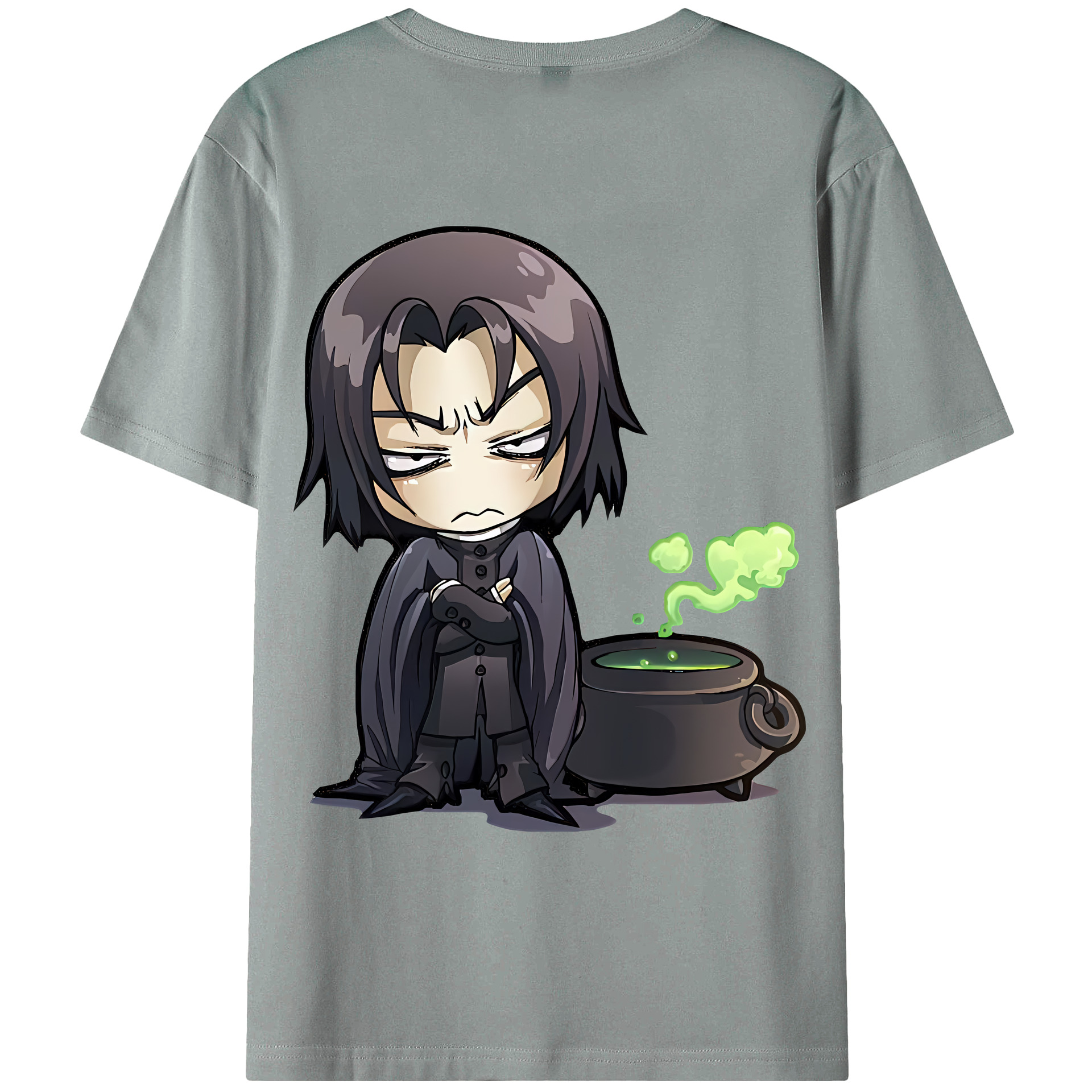 （画像用） Harry Potter ハリー・ポッターシリーズ 綿100％ メンズ半袖Tシャツ（バックプリント） 通気性